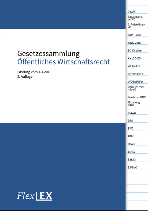 Gesetzessammlung &Ouml;ffentliches Wirtschaftsrecht