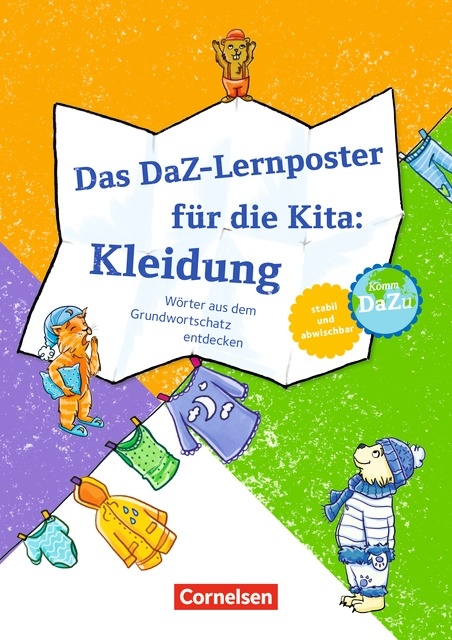 Das DaZ-Lernposter f&uuml;r die Kita / Kleidung