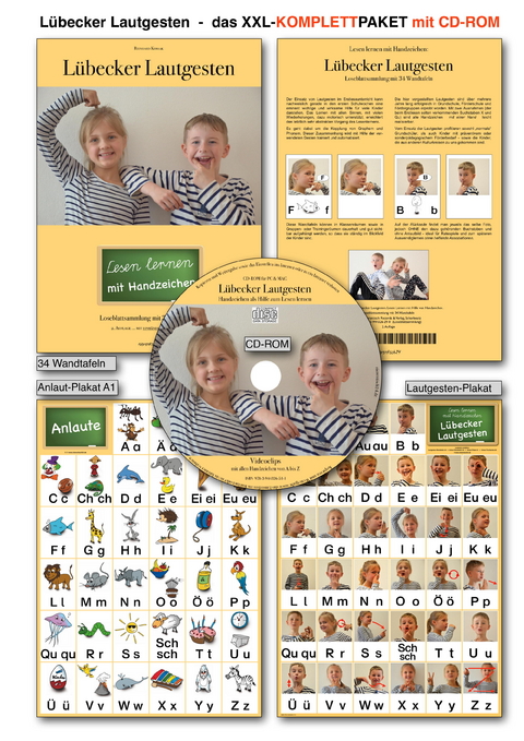 Lübecker Lautgesten - Das Komplettpaket XXL mit CD-ROM - Reinhard Kossak