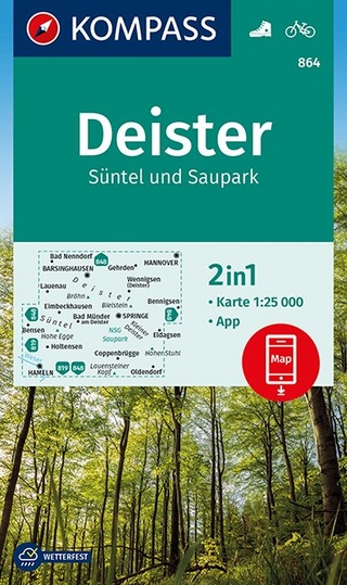 KOMPASS Wanderkarte Deister, Süntel und Saupark
