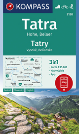 KOMPASS Wanderkarte Tatra Hohe, Belaer, Tatry, Vysok&eacute;, Belianske - 