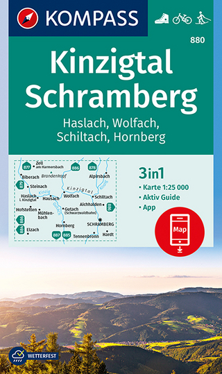 KOMPASS Wanderkarte Kinzigtal Schramberg, Haslach, Wolfach, Schiltach, Hornberg