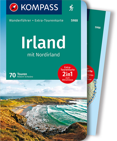 KOMPASS Wanderf&uuml;hrer Irland mit Nordirland - Robert Schw&auml;nz