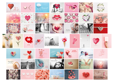 Postkarten Hochzeit 52 Wochen, Set mit 52 Liebespostkarten DIN A6 f&uuml;r Hochzeitsspiel. 1 Jahr jede Woche eine Karte. Kreatives Hochzeitsgeschenk mit romantischen Motiven & Spr&uuml;chen. Hochwertige Postkarten f&uuml;r Brautpaar. G&auml;stebuch Alternative - Sophie Heisenberg