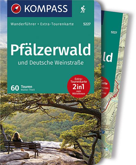 KOMPASS Wanderf&uuml;hrer Pf&auml;lzerwald und Deutsche Weinstra&szlig;e - Walter Theil