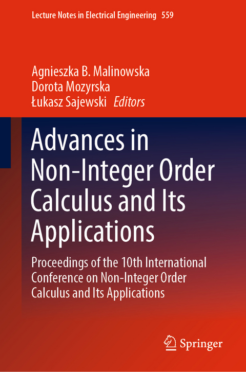 Advances in Non-Integer Order Calculus and Its Applications - 