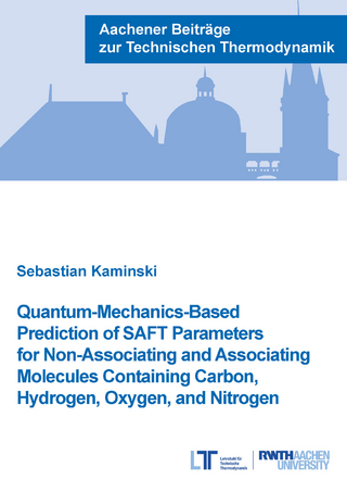 Quantum-Mechanics-Based Prediction of SAFT Parameters for Non-Associating and Associating Molecules Containing Carbon, Hydrogen, Oxygen, and Nitrogen