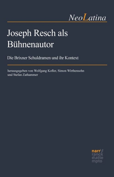 Joseph Resch als B&uuml;hnenautor - 