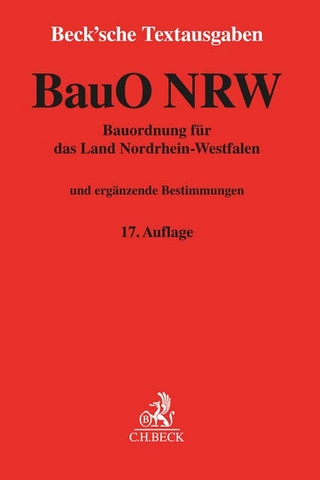 Bauordnung für das Land Nordrhein-Westfalen. BauO NRW