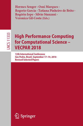 High Performance Computing for Computational Science – VECPAR 2018