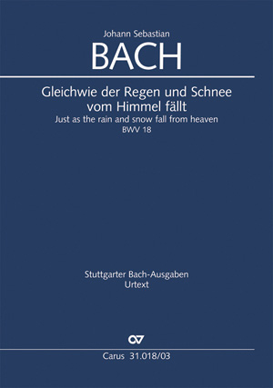 Gleichwie der Regen und Schnee vom Himmel f&auml;llt (Klavierauszug) - Johann Sebastian Bach