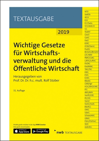 Wichtige Gesetze für Wirtschaftsverwaltung und die Öffentliche Wirtschaft