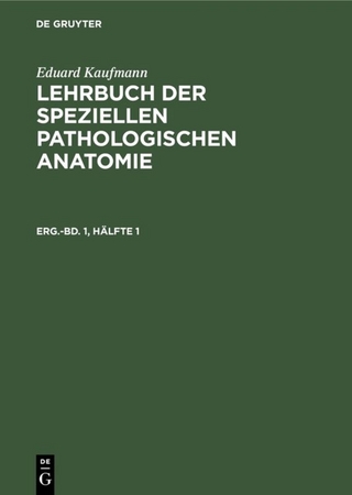 Lehrbuch der speziellen pathologischen Anatomie. Ergänzungsband 1, Hälfte 1
