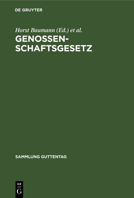 Genossenschaftsgesetz - 