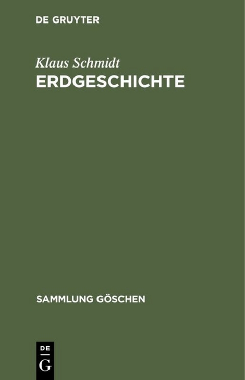 Erdgeschichte - Klaus Schmidt