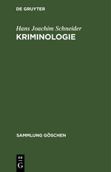 Kriminologie - Hans Joachim Schneider