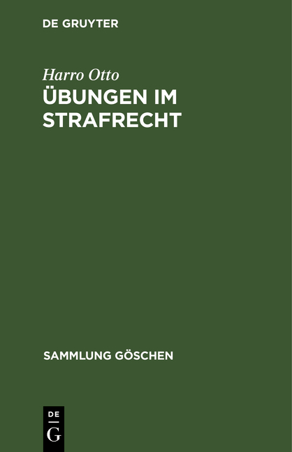 &Uuml;bungen im Strafrecht - Harro Otto