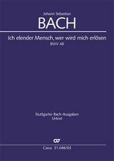 Ich elender Mensch, wer wird mich erl&ouml;sen (Klavierauszug) - Johann Sebastian Bach