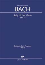 Selig ist der Mann (Klavierauszug) - Johann Sebastian Bach