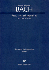Jesu, nun sei gepreiset (Klavierauszug) - Johann Sebastian Bach