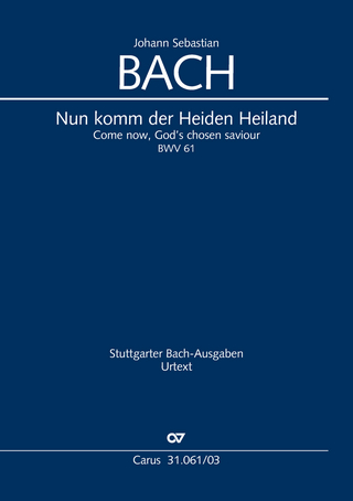 Nun komm der Heiden Heiland (Klavierauszug)