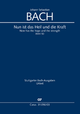 Nun ist das Heil und die Kraft (Klavierauszug) - Johann Sebastian Bach