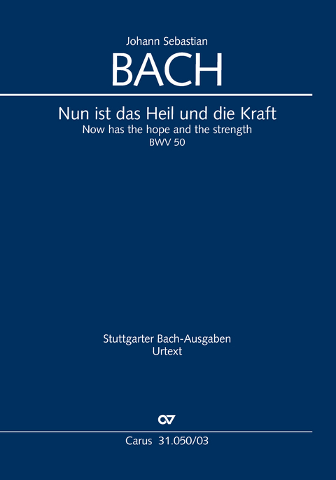 Nun ist das Heil und die Kraft (Klavierauszug) - Johann Sebastian Bach