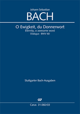 O Ewigkeit, du Donnerwort (Klavierauszug) - Johann Sebastian Bach