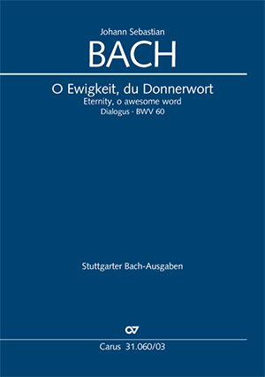 O Ewigkeit, du Donnerwort (Klavierauszug) - Johann Sebastian Bach