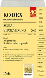 KODEX Sozialversicherung 2019, Band I - Brameshuber, Elisabeth; Doralt, Werner