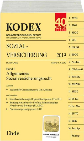 KODEX Sozialversicherung 2019, Band I