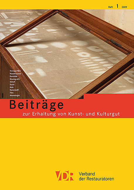 VDR Beitr&auml;ge zur Erhaltung von Kunst- und Kulturgut Heft 1/2019