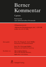 Berner Kommentar / Allgemeine Bestimmungen, Art. 1-109 OR (ohne Art. 62-67 OR), 8. Erg&auml;nzungslieferung - 