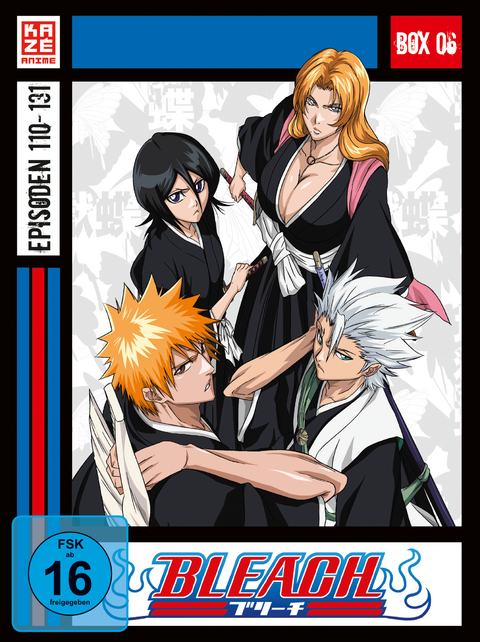 Bleach TV Serie - DVD Box 6 (Episoden 110-131) (4 DVDs) - Noriyuki Abe