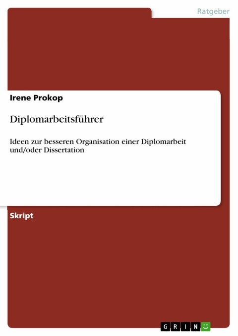 Diplomarbeitsf&uuml;hrer -  Irene Prokop