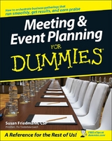 Meeting and Event Planning For Dummies - Susan Friedmann