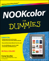 NOOKcolor For Dummies - Corey Sandler