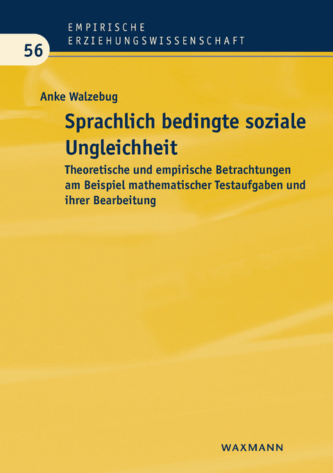 Sprachlich bedingte soziale Ungleichheit -  Anke Walzebug