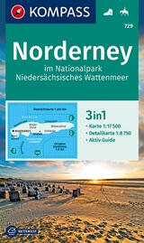 KOMPASS Wanderkarte 729 Norderney im Nationalpark Nieders&auml;chsisches Wattenmeer 1:17.500