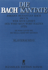 Wer mich liebet, der wird mein Wort halten (Klavierauszug) - Johann Sebastian Bach