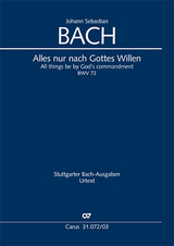 Alles nur nach Gottes Willen (Klavierauszug) - Johann Sebastian Bach