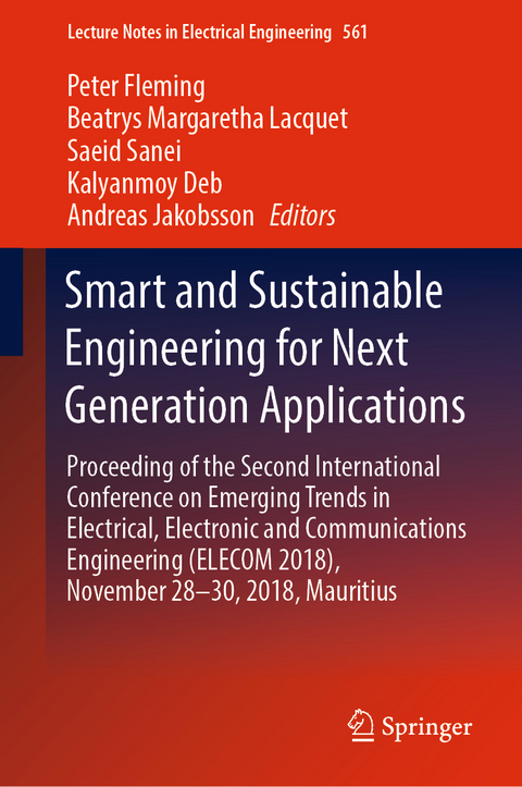 Smart and Sustainable Engineering for Next Generation Applications - 