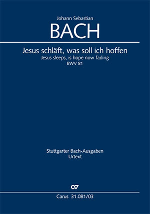 Jesus schl&auml;ft, was soll ich hoffen (Klavierauszug) - Johann Sebastian Bach