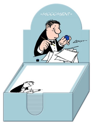 Loriot Zettelbox Herr