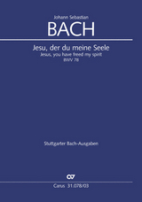 Jesu, der du meine Seele (Klavierauszug) - Johann Sebastian Bach