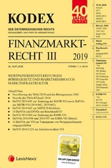 Kodex Finanzmarktrecht Band III 2019 - 