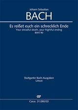 Es rei&szlig;et euch ein schrecklich Ende (Klavierauszug) - Johann Sebastian Bach