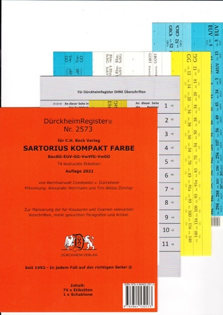 DürckheimRegister® SARTORIUS KOMPAKT Gesetze und §§