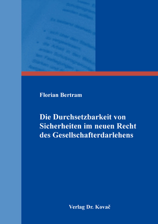 Die Durchsetzbarkeit von Sicherheiten im neuen Recht des Gesellschafterdarlehens