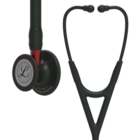 Littmann Cardiology IV Stethoskop Black Edition - red Stem